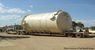 The Newell Group Photo 150kj FRP Urnanium Tank